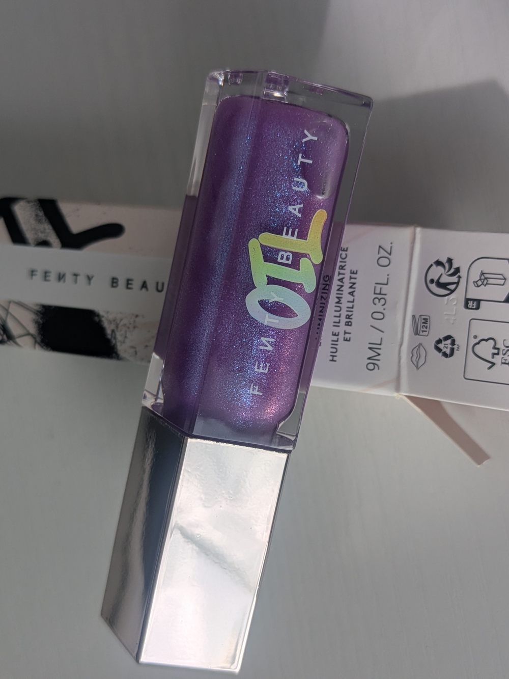 NWT Fenty Beauty Gloss Bomb Lip Oil - Purple Iridescent / Miss jellyfish
